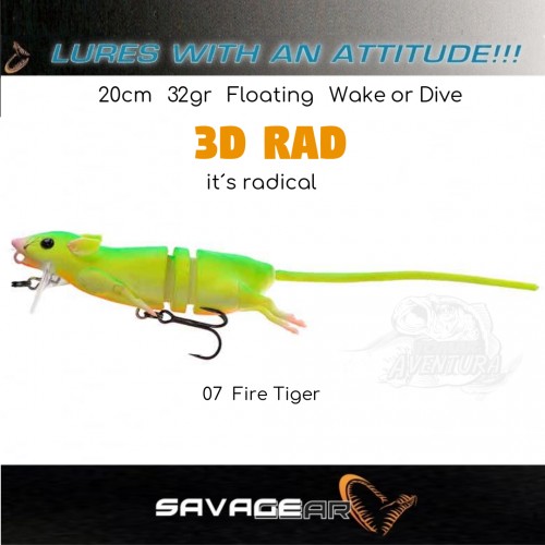 Amostra Savage Gear 3D RAD 20cm