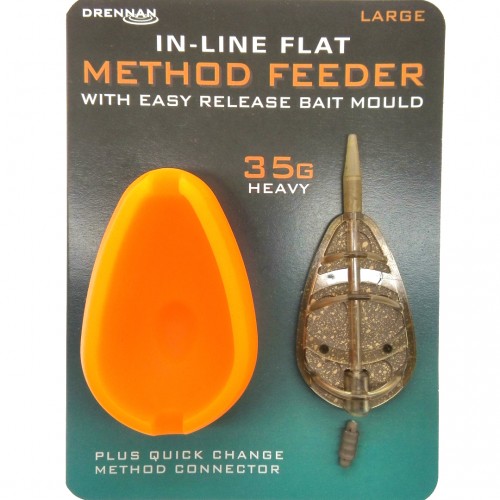 Drennan In-Line Flat Method Feeder With Mould