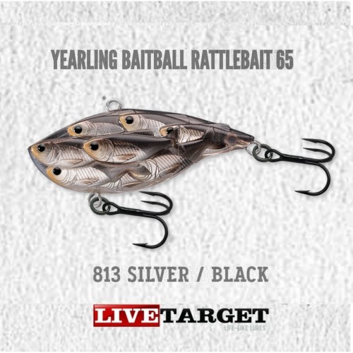 Amostra LiveTarget Yarling BaitBall RattleBait 65