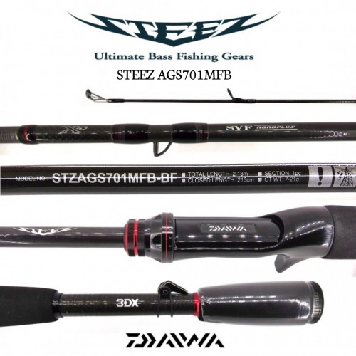Cana Baitcasting Daiwa Steez AGS 701MFB