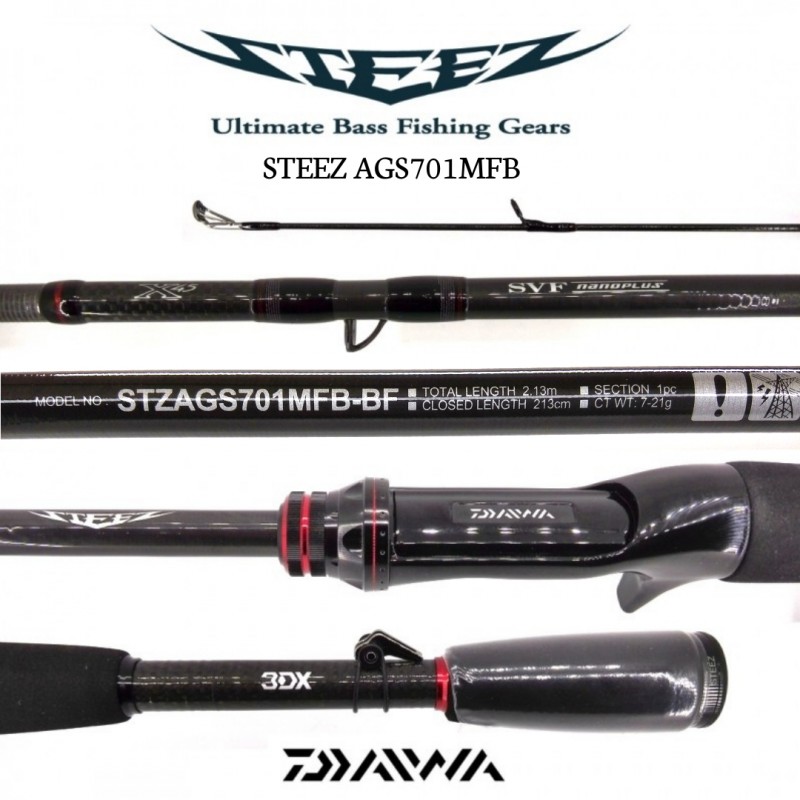 Cana Baitcasting Daiwa Steez AGS 701MFB