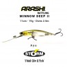 Amostra Storm Arashi Rattling Minnow Deep 11