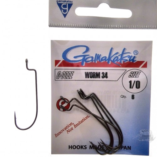 Anzois Gamakatsu Worm 34