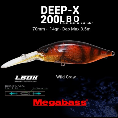 Amostra Megabass Deep-X 200LBO