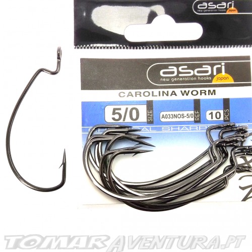 Anzois Asari Carolina Worm