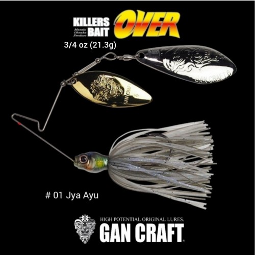 Spinerbait Gan Craft Killers Bait Over 3/4oz