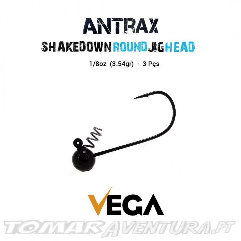 Vega Antrax Shakedown Round Jig Head Tungsten