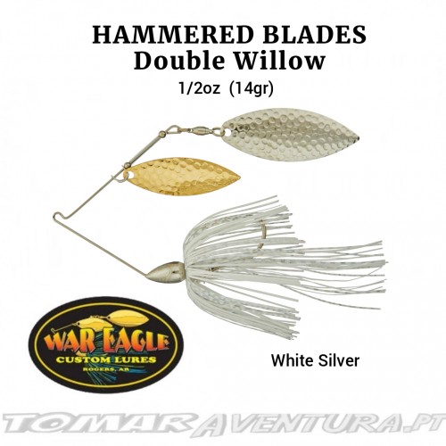 Spinnerbait War Eagle Hammered Blades Double Willow 1/2oz