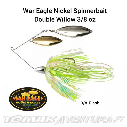War Eagle Nickel Spinnerbait Double Willow 3/8oz