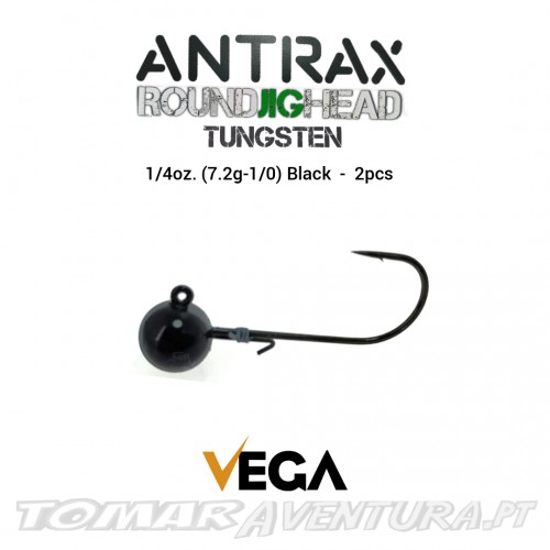 Vega Antrax Round Jig Head Tungsten