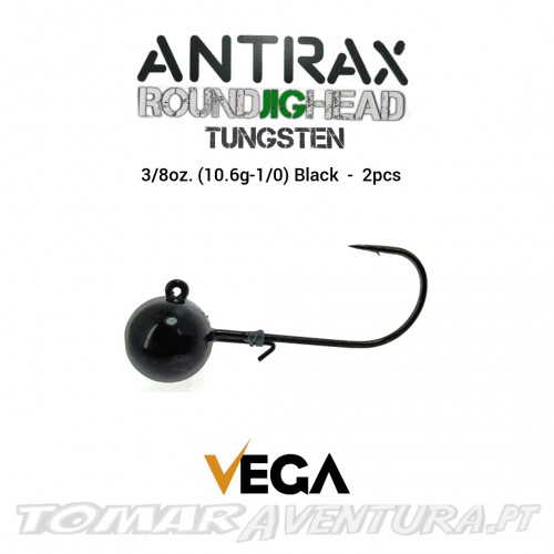 Vega Antrax Round Jig Head Tungsten