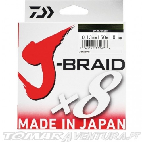 Linha Daiwa J-Braidx8 Dark Green
