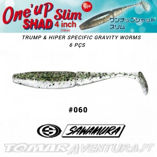 Amostra Sawamura One´up Shad Slim 4"