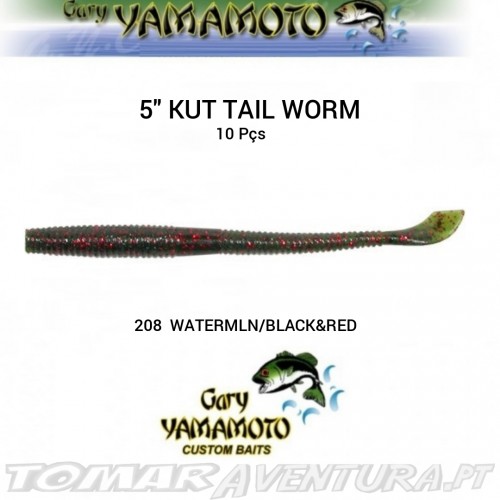 Gary Yamamoto 5" Kut Tail Worm
