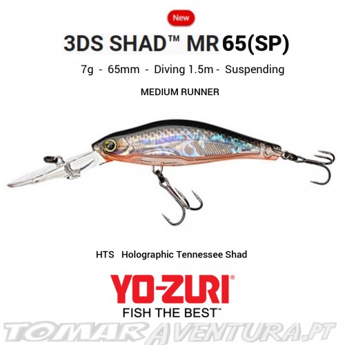 Yo-Zuri 3DS Shad MR 65 (SP)