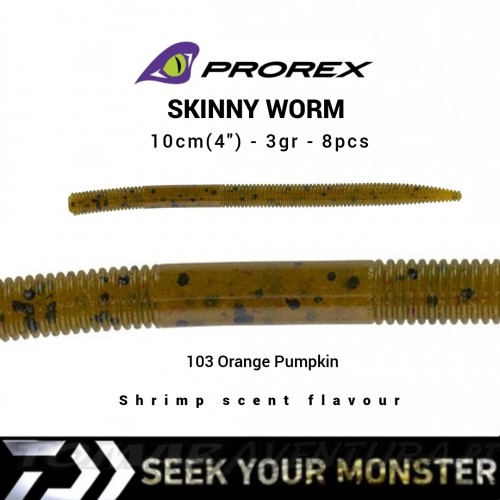 Daiwa Prorex Skinny Worm 4"