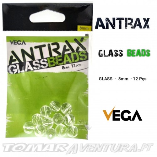 Vega Antrax Glass Beads Cristal