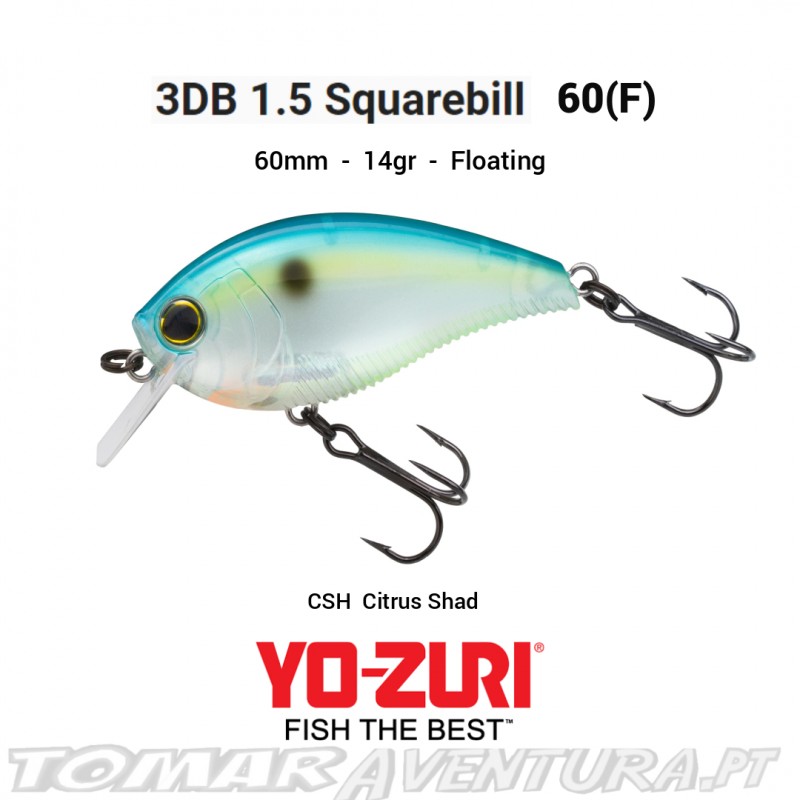 Amostra Yo-Zuri 3DB 1.5 Squarebill 60 F