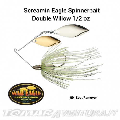 War Eagle Screamin Nickel Frame Double Willow 1/2oz Spinnerbait