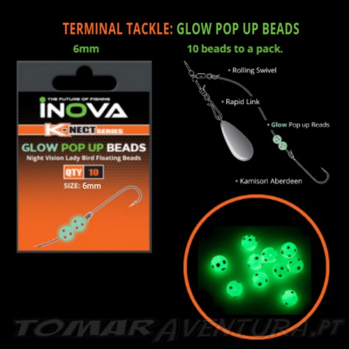 Inova Glow Pop Up Beads 6mm