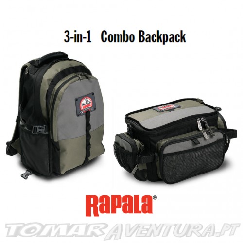 Mochila Rapala 3 IN 1 Combo Back Pack