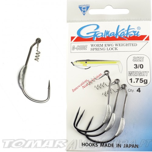 Gamakatsu Worm RWG Weighted Spring Lock  4/0 3.5gr