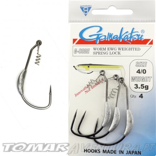 Gamakatsu Worm RWG Weighted Spring Lock  4/0 3.5gr
