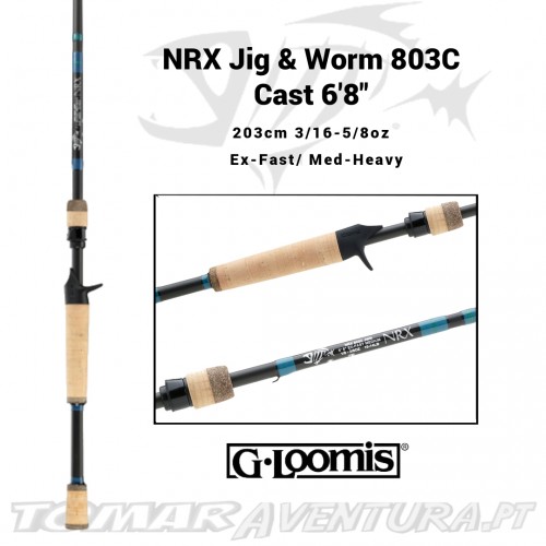 Cana Baitcasting G-Loomis NRX Jig & Worm 803C Cast 6'8''