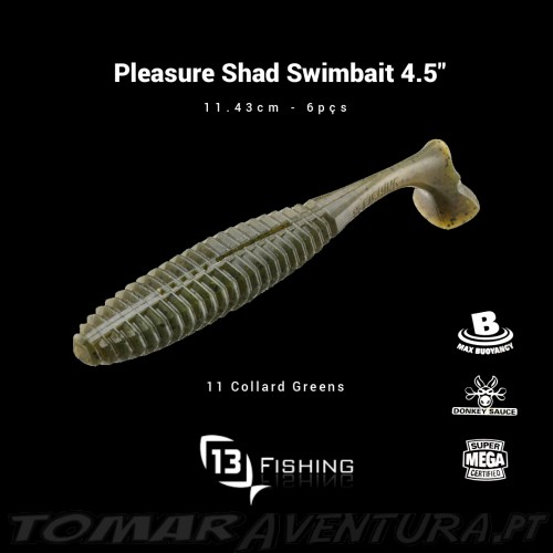 13 Fishing Pleasure Shad Swimbait 4.5"