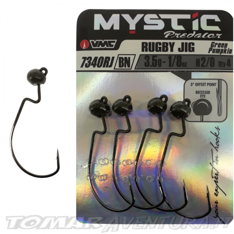 VMC Rugby Jig 7340RJ BN Green Pumpkin