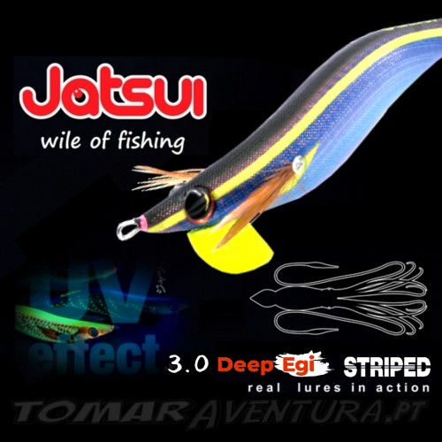 Squid Jig jatsui Deep Egi Striped