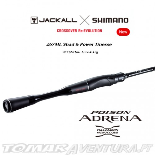 Jackall shimano Poison Adrena Spinning 267ML