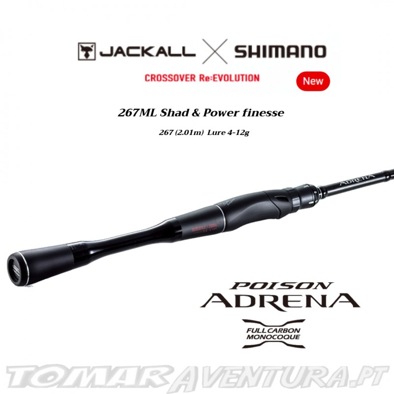 Jackall shimano Poison Adrena Spinning 267ML