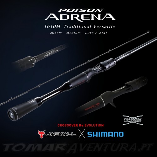 Jackall shimano Poison Adrena baitcasting 1610M