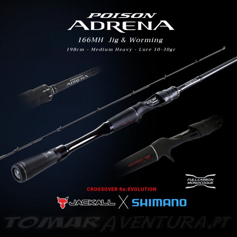 Jackall shimano Poison Adrena baitcasting 166MH Jig & Worming