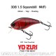 Amostra Yo-Zuri 3DB 1.5 Squarebill 60 F