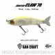 Swimbait Gan Craft Jointed Claw 70
