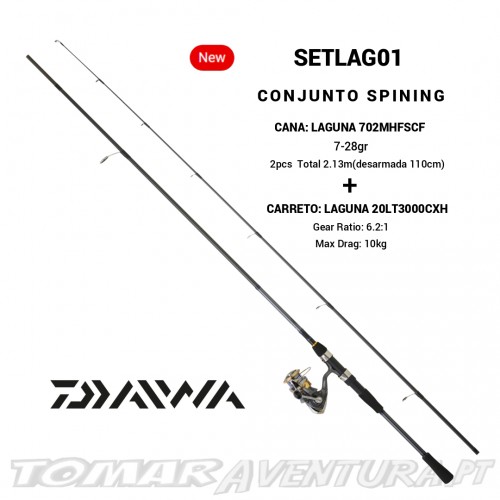 Conjunto Daiwa Laguna 702MHFSCF 2P