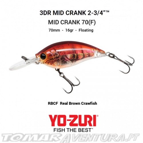 Yo-Zuri 3DR Mid Crank 70 (F)