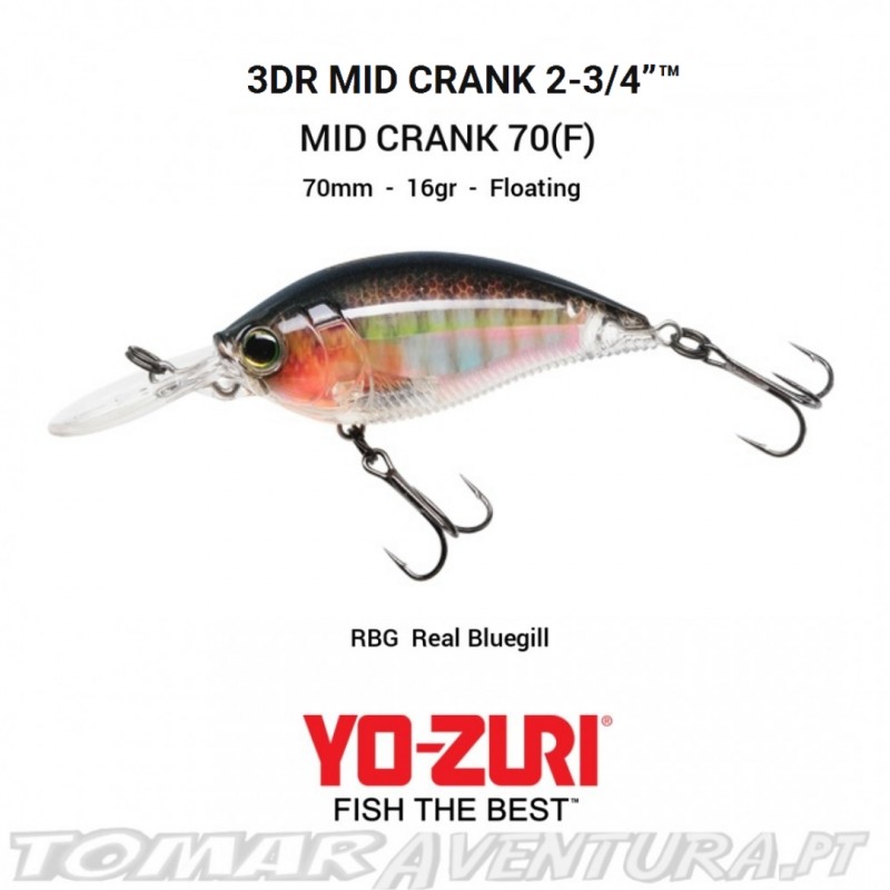 Yo-Zuri 3DR Mid Crank 70 (F)