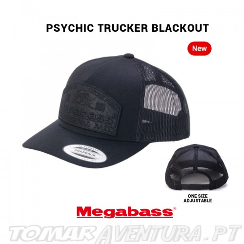 Chapeu Megabass Psychic Truker Blackout