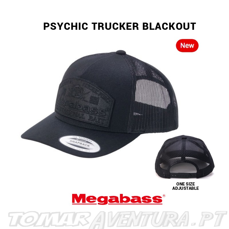 Chapeu Megabass Psychic Truker Blackout