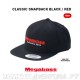Chapeu Megabass Classic Snapback Black/Red