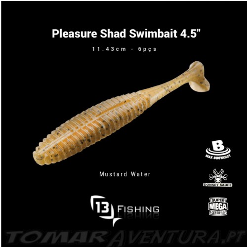 13 Fishing Pleasure Shad Swimbait 4.5"