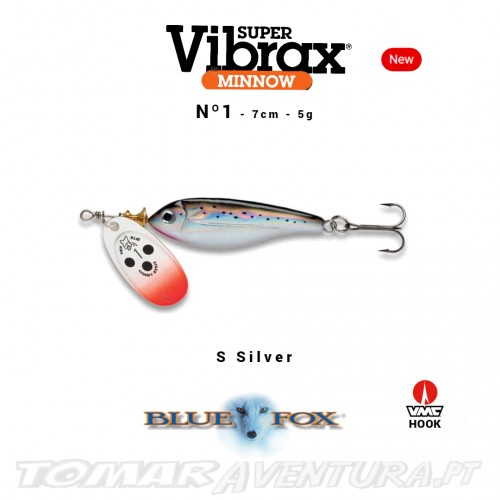 Amostra Blue Fox Vibrax Minnow 1