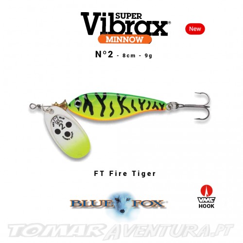Amostra Blue Fox Super Vibrax Minnow Nº2