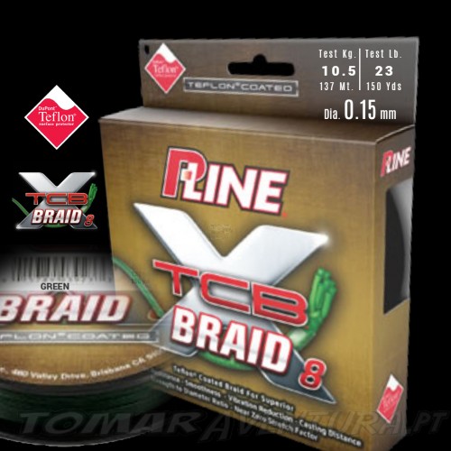 Linha P-Line X TCB 8 Teflon Coated 8-Carrier Braided - Green