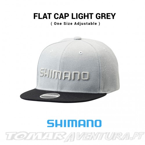 Chapeu Shimano Flat Cap Light Grey