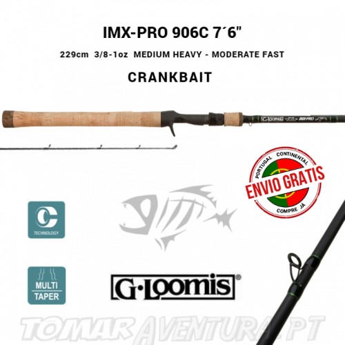 Cana Baitcasting G-Loomis IMX-Pro 906C 7´6" Crankbait