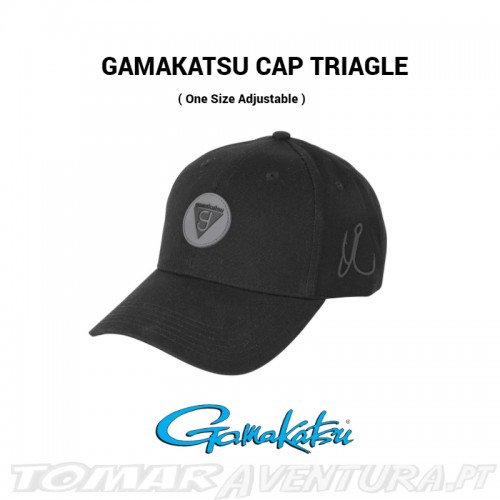 Chapeu Gamakatsu  Triangle Logo Cap  Black